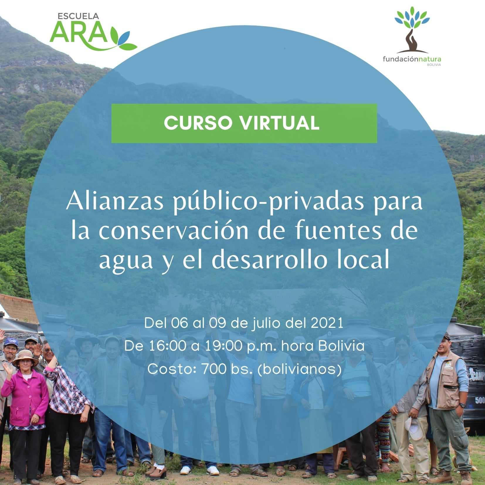 Convocatoria curso:  Alianzas público-privadas para la conservación de fuentes de agua y el desarrollo local